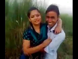 Indian desi college student kissing open-air mms.MOV